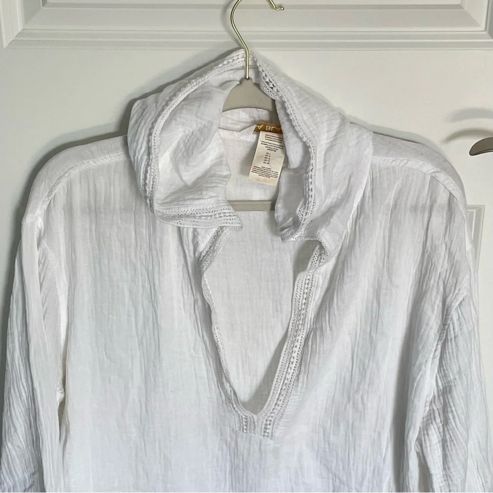 La Blanca Swimwear White Hooded Sweater Swimsuit Cover Up - 47070